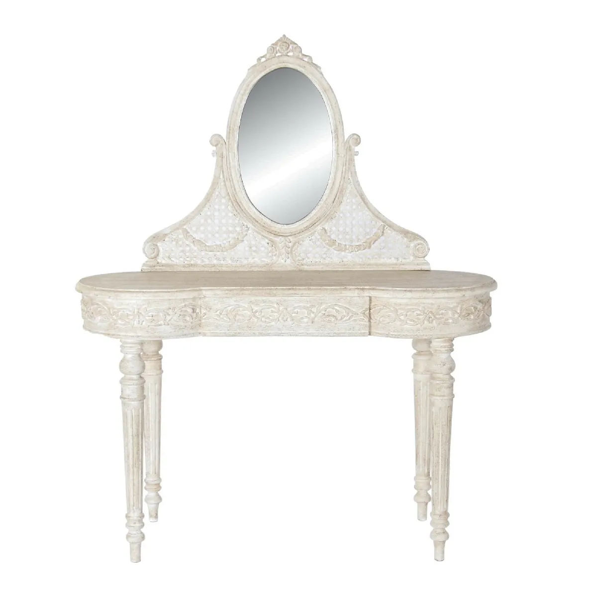 Pegane Coiffeuse Miroir - Beige