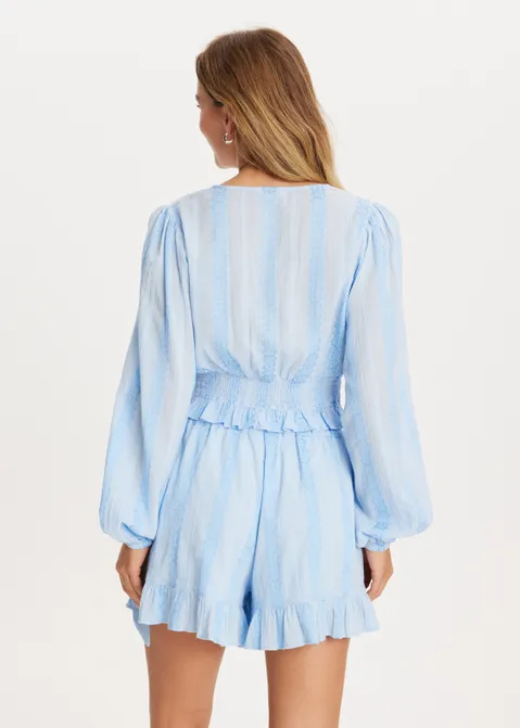 Top met lange mouwen blauw (BLW.L)