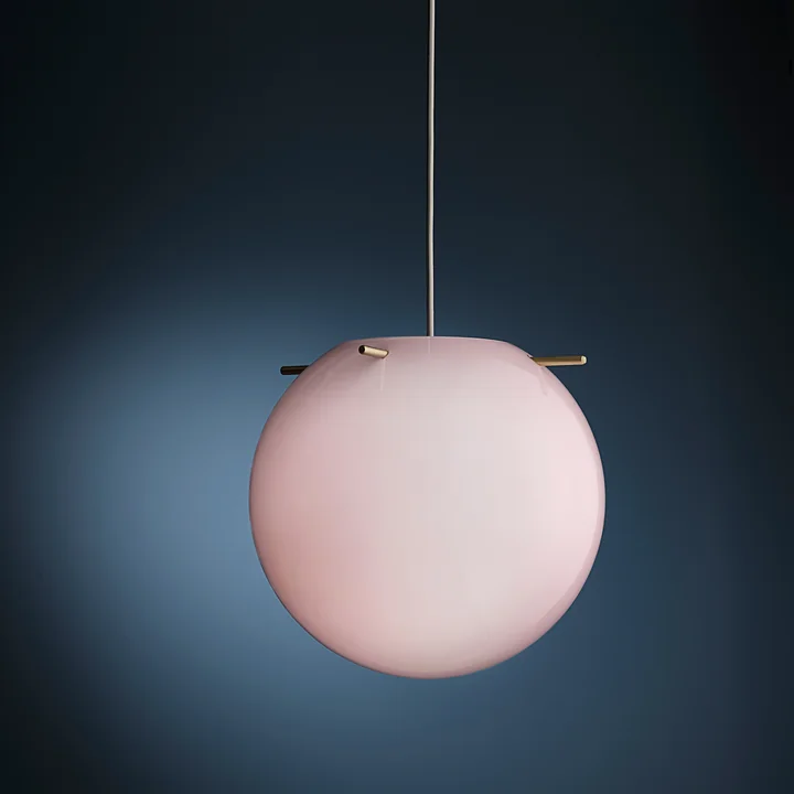 Frandsen - Koi Pendelleuchte, Ø 25 cm, opalweiss / schwarz