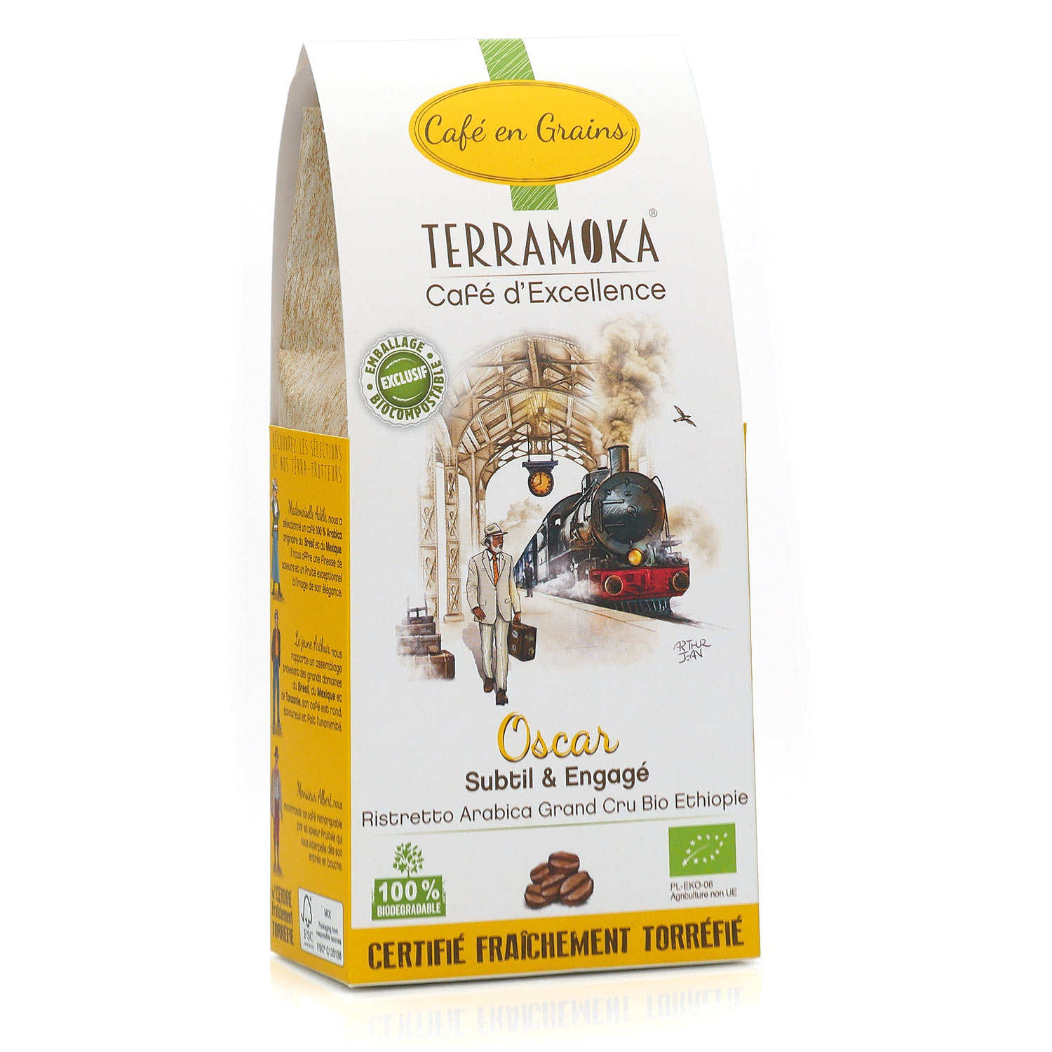 Oscar - café en grains bio d'Ethiopie