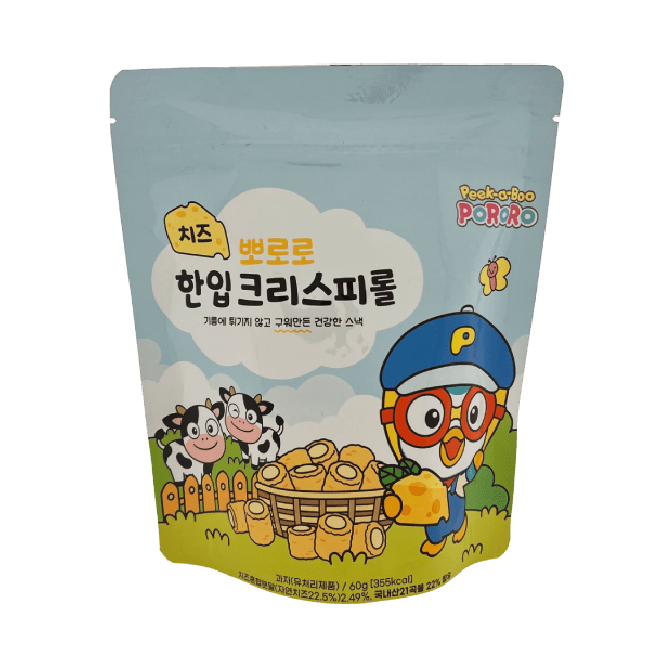 Pororo Krokante Rolletjes Kaas 60g