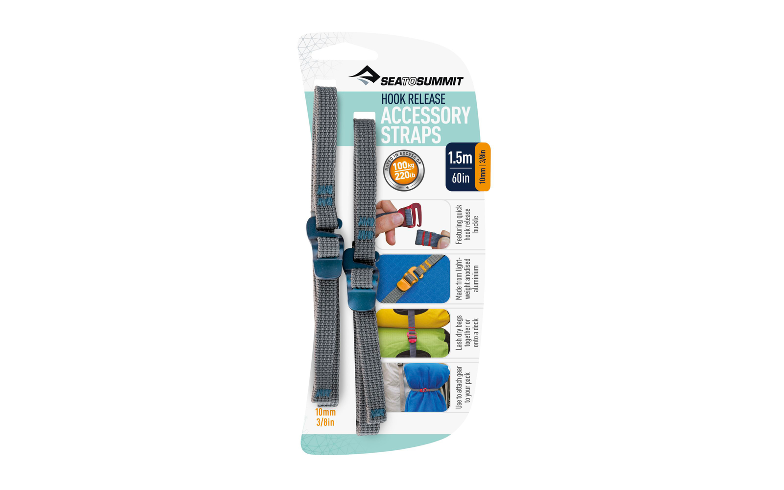 Sea to Summit Accessory Strap with Hook Buckle Spanngurt 10 mm