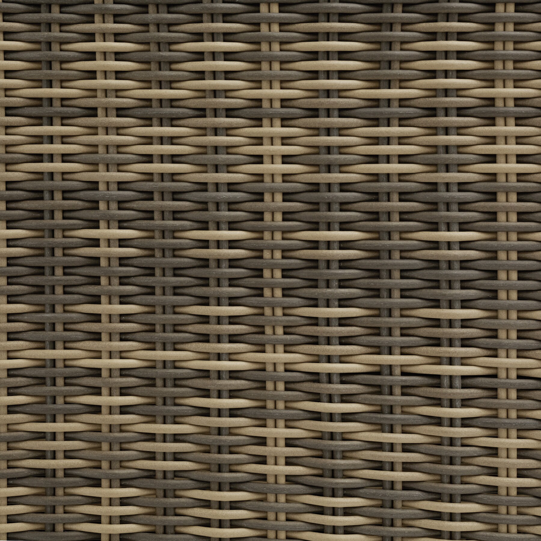 tectake® Modulares Rattanset, 2 Sessel mit Aluminiumgestell, natürlich nachempfundenes Geflecht, kein Aufbau