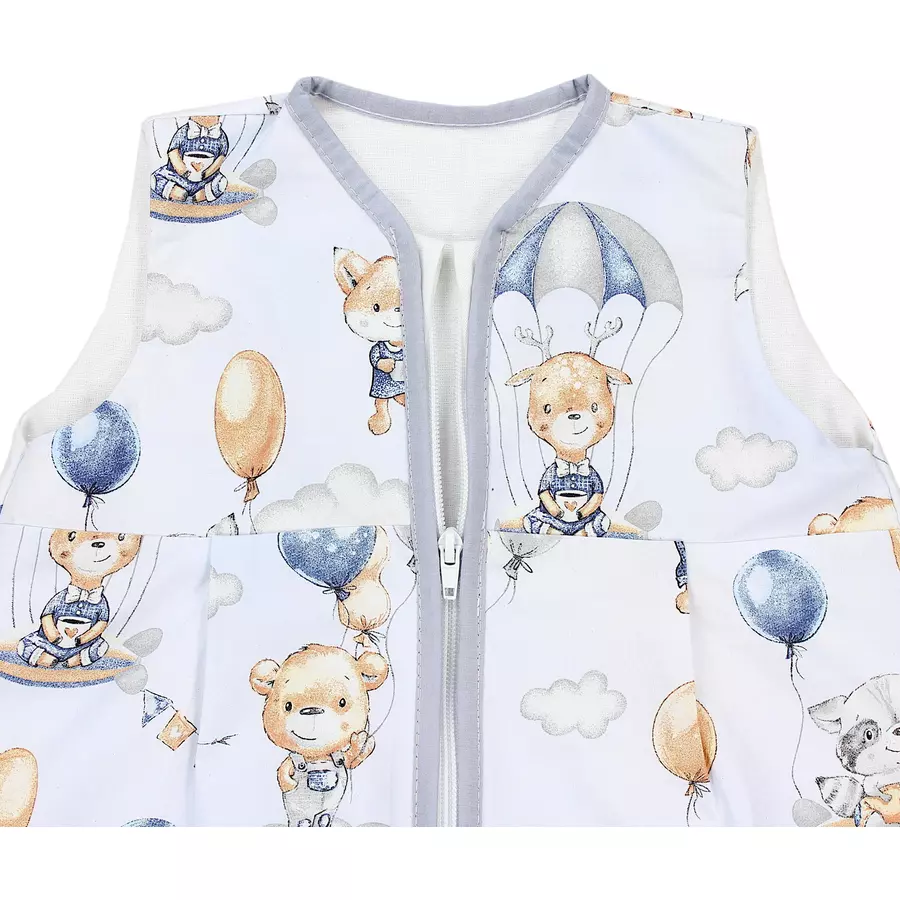TupTam Baby Sommer Schlafsack Ärmellos Unwattiert blaubeige