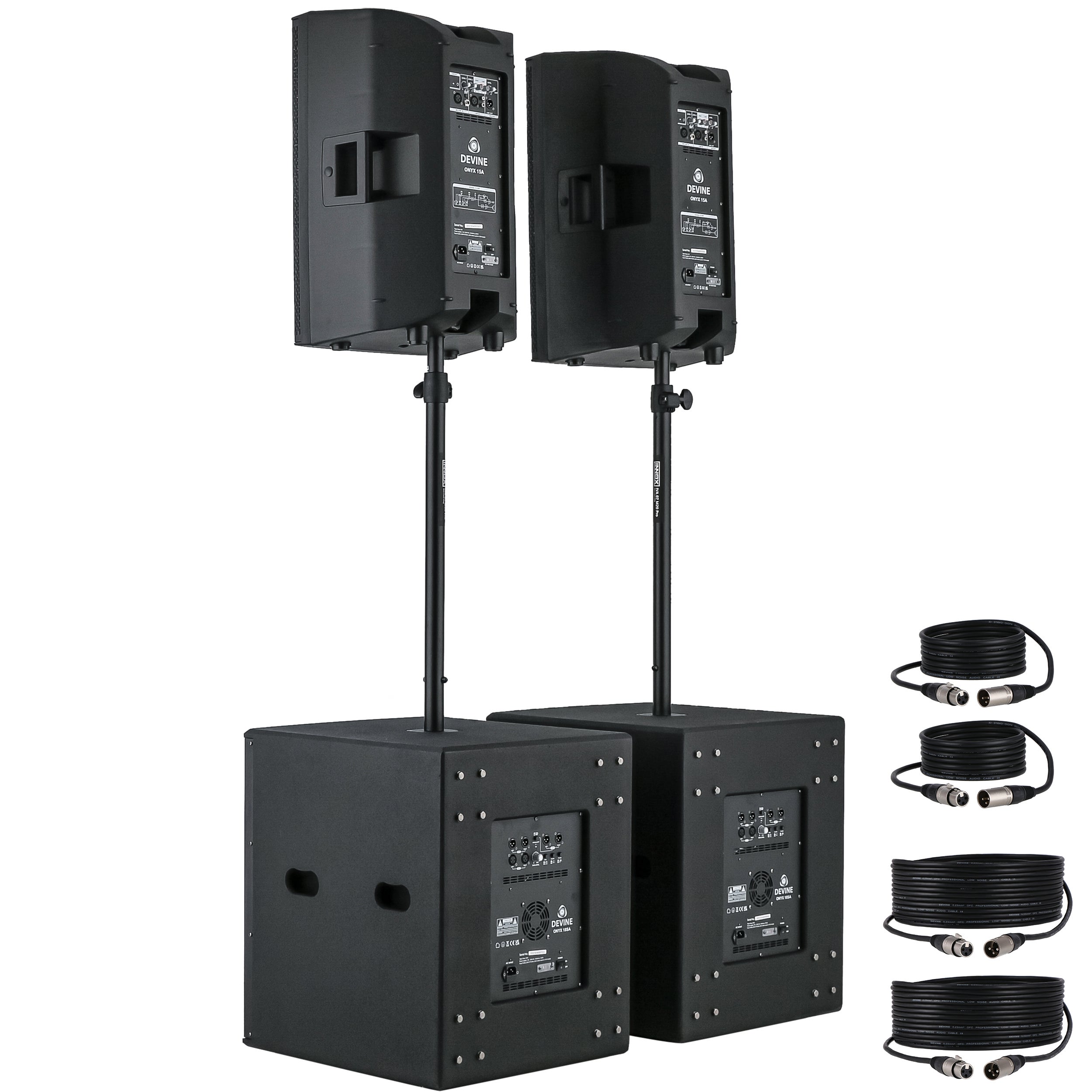 Devine Onyx 15A (2x) + 18SA (2x) set