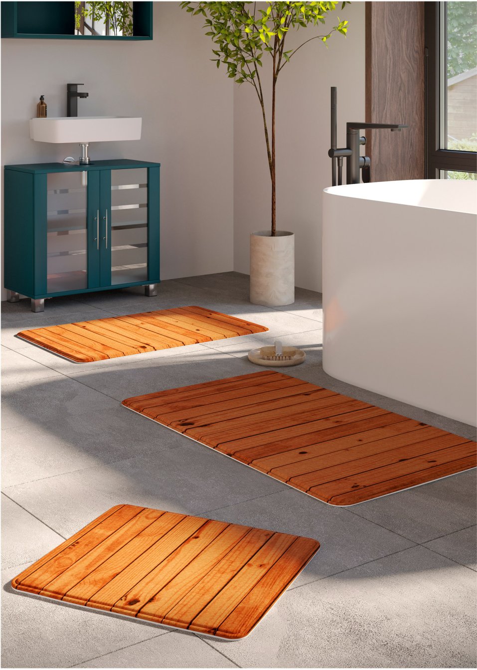 Tapis salle de bain à mémoire de forme