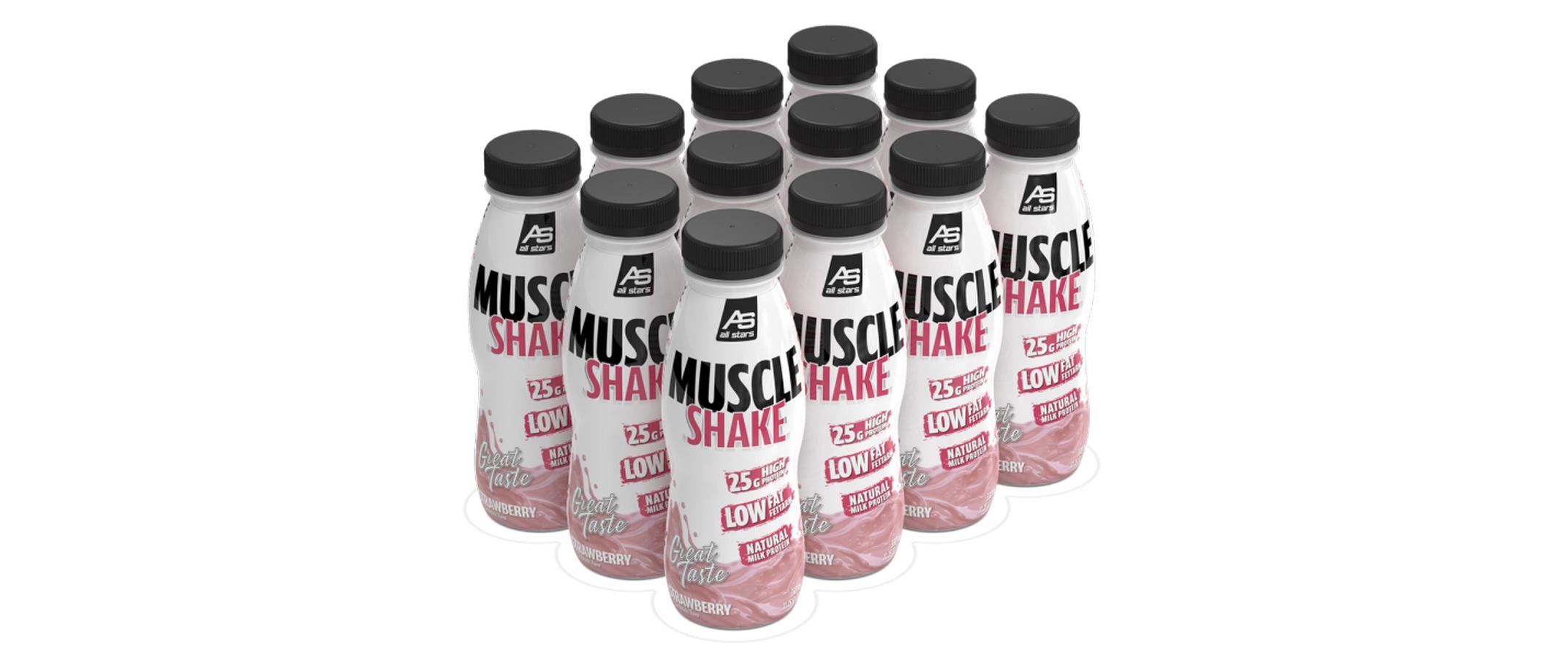 Milchshake Muscle ErdbeereProtein-Milchdrink