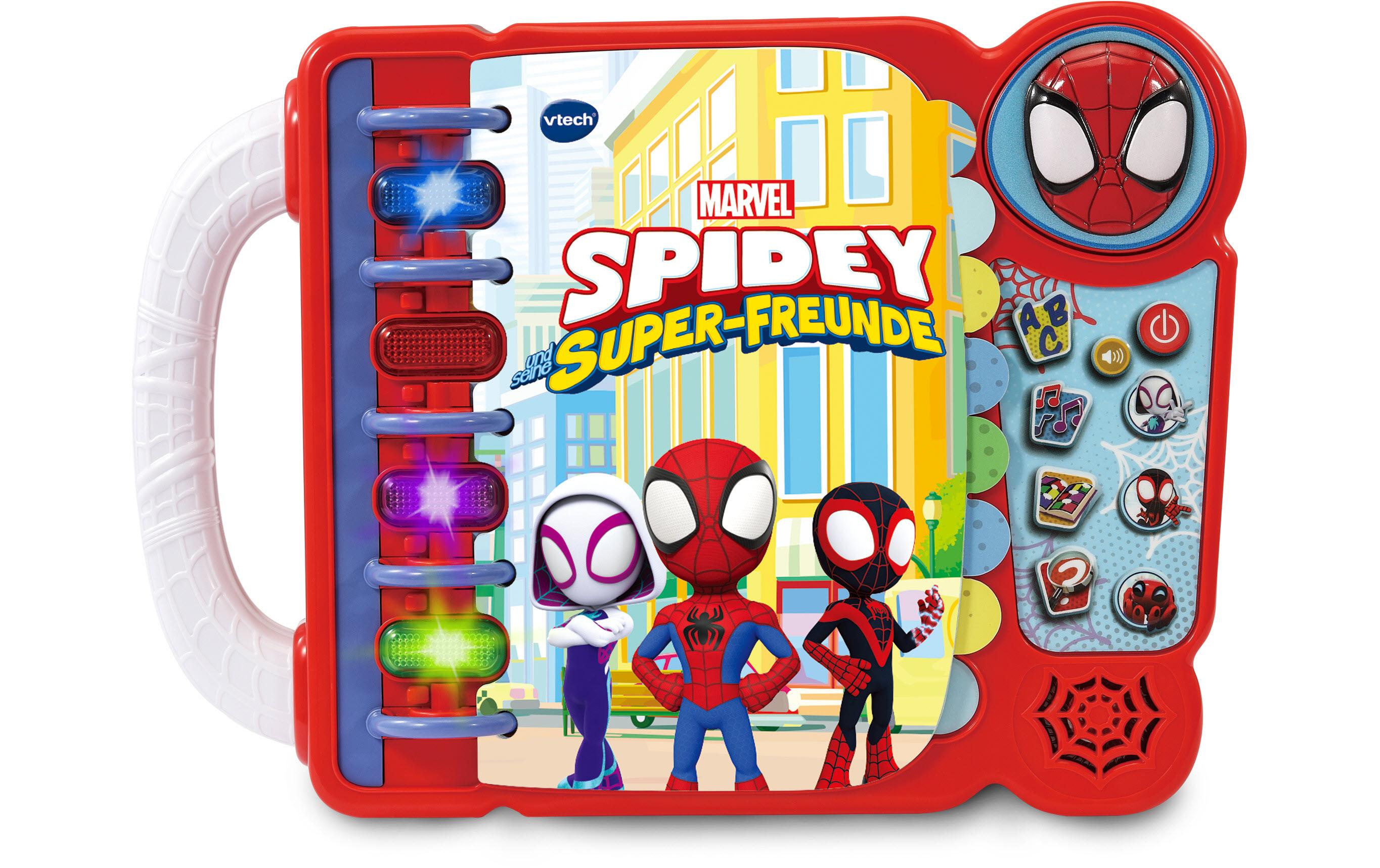 Lernbuch Spidey und seine Super-Freunde – Abenteuerbuch -DE-Interaktives Lernbuch mit 4 Spielmodi