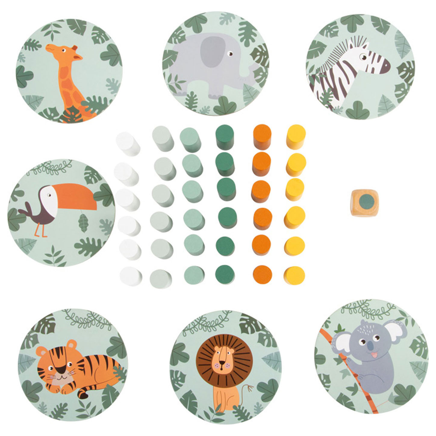 Small Foot-Houten Wiebeltoren Safari Spel