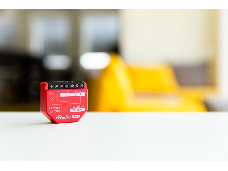 Shelly Smart Home Schaltaktor 1PM Gen3 WLAN-gesteuerter intelligenter Schalter