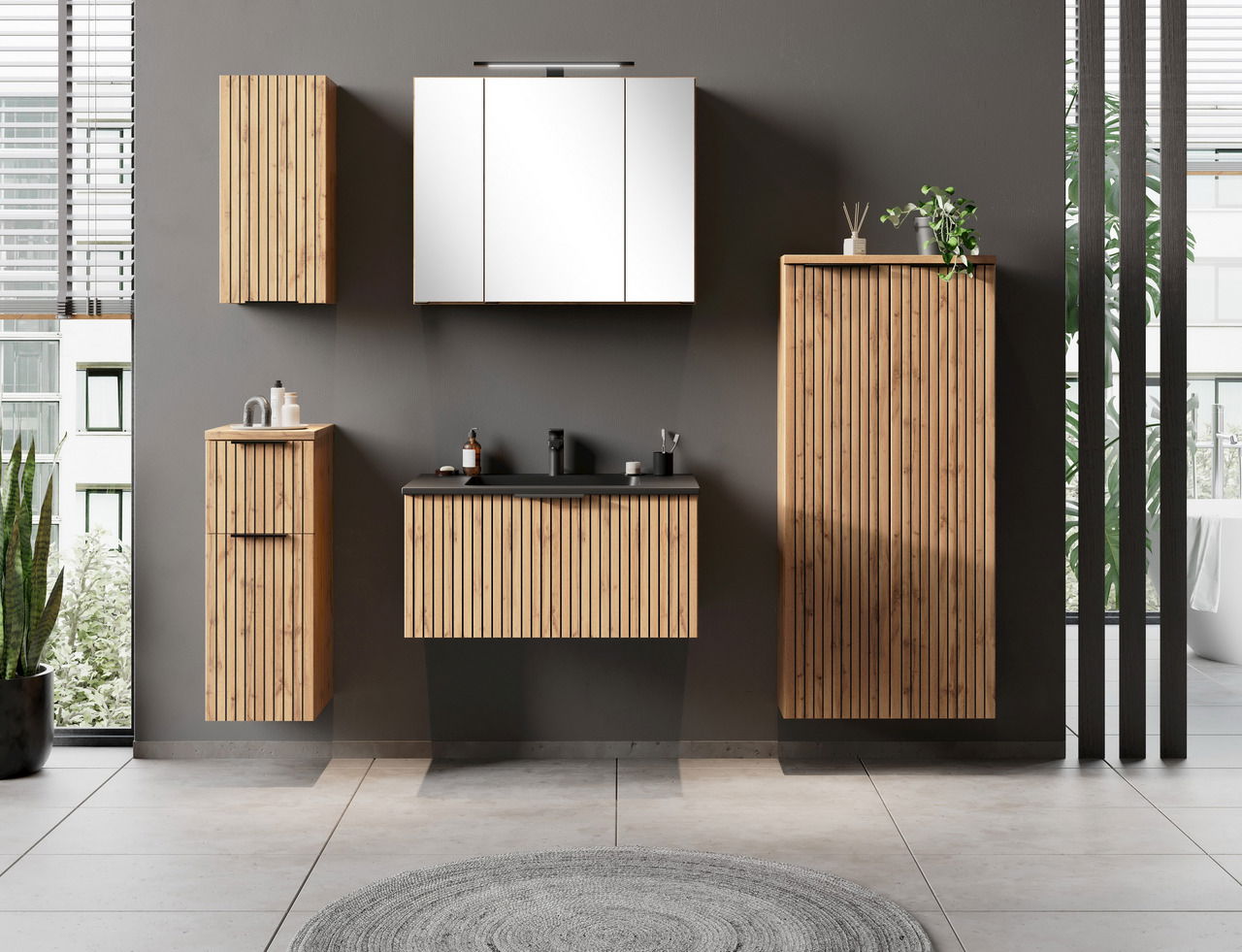 XORA Spiegelschrank 80 cm LIVERPOOL