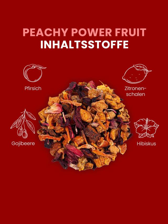 fitvia Früchtetee Pfirsich-Gojibeere, 3er-Set
