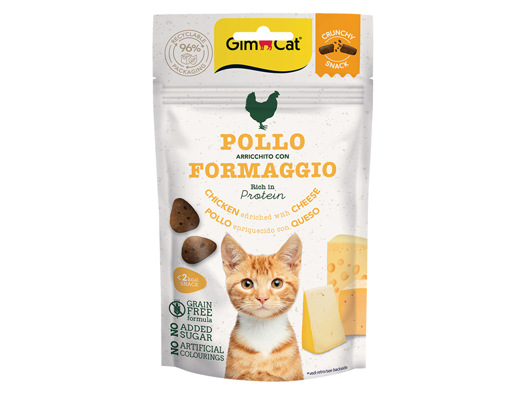 SNACK GATO GIMCAT CRUNCHY FR QUEIJO 50G