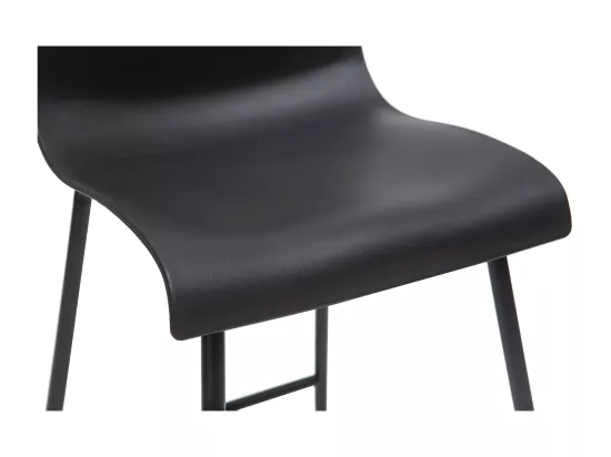 Tabourets de bar design noir 65 cm (lot de 2) ONA