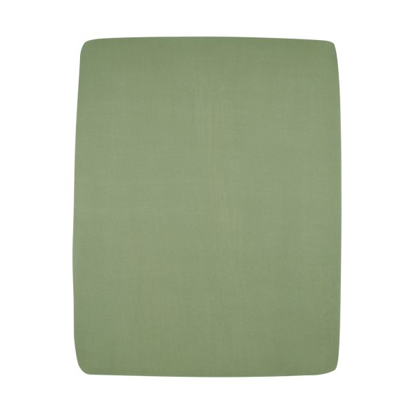 Hoeslaken Boxmatras Uni Olive Green 75 x 95 cm