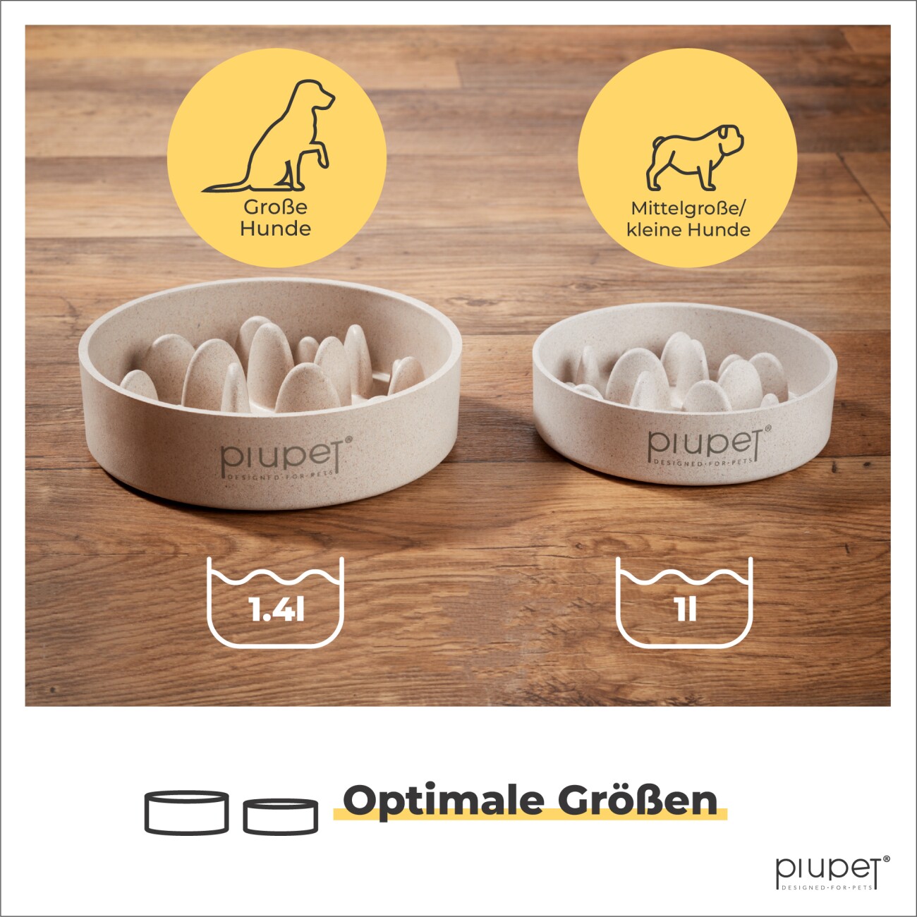 PIUPET Anti-Schling-Napf 800 ml
