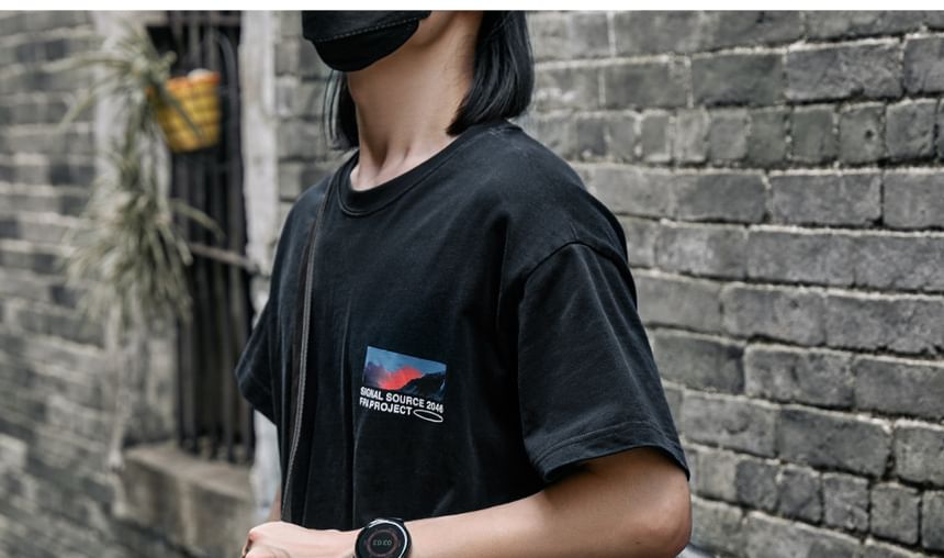 Wavecho - Effen imitatieleren crossbodytas