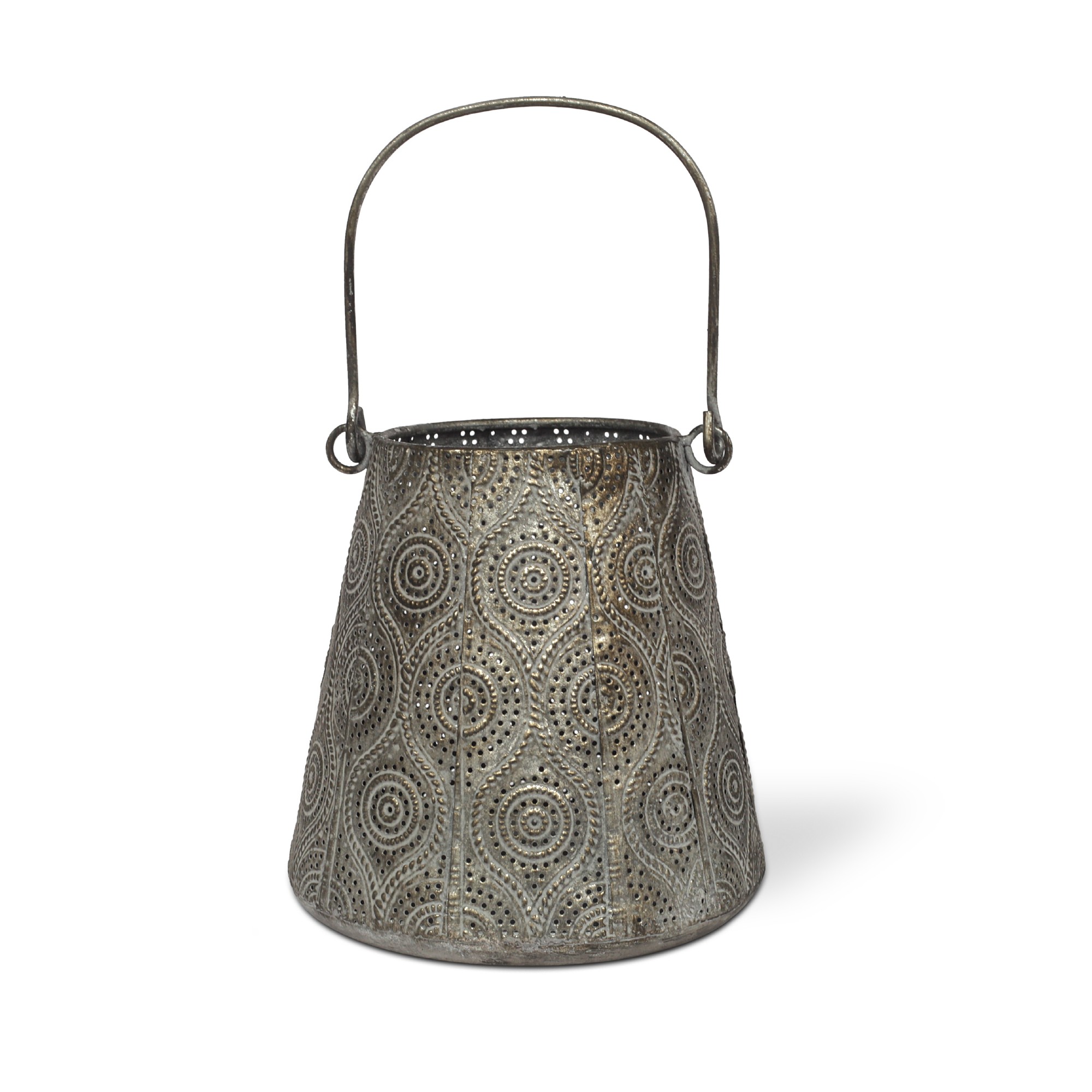 Windlicht 'Topasse', aus Metall, Ø 15 cm, H 15,5 cm von fischer's lagerhaus