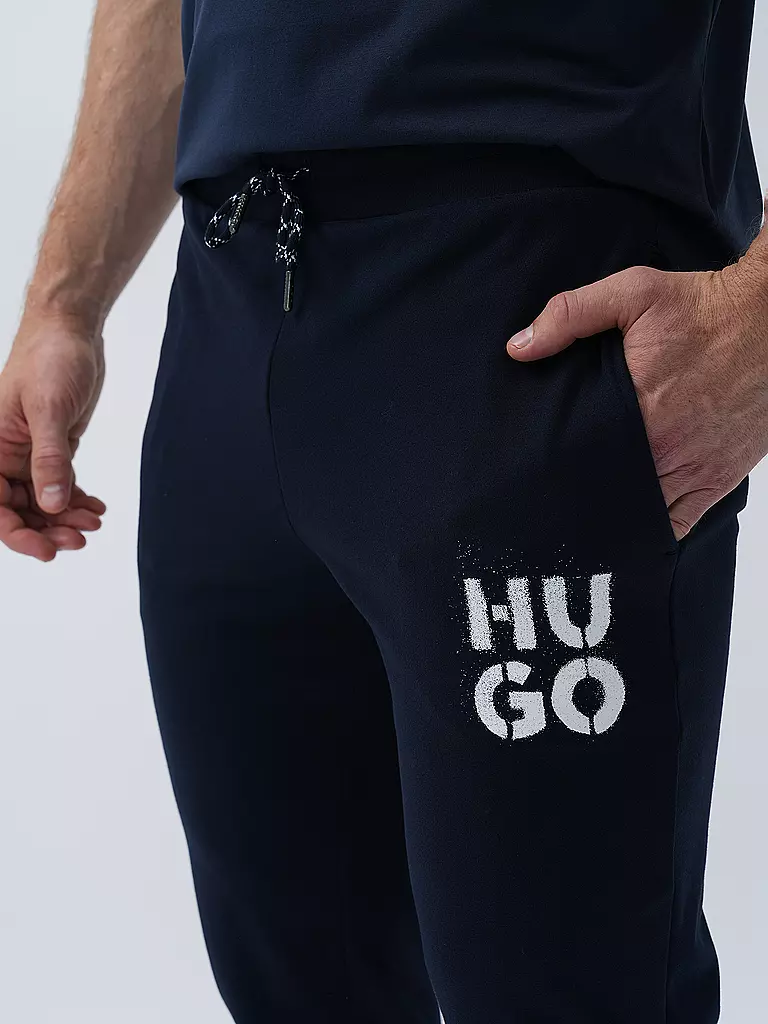 HUGO Loungewear Hose  blau