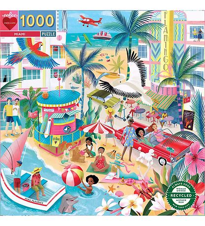 Eeboo Puzzlespiel - 1000 Teile - Miami