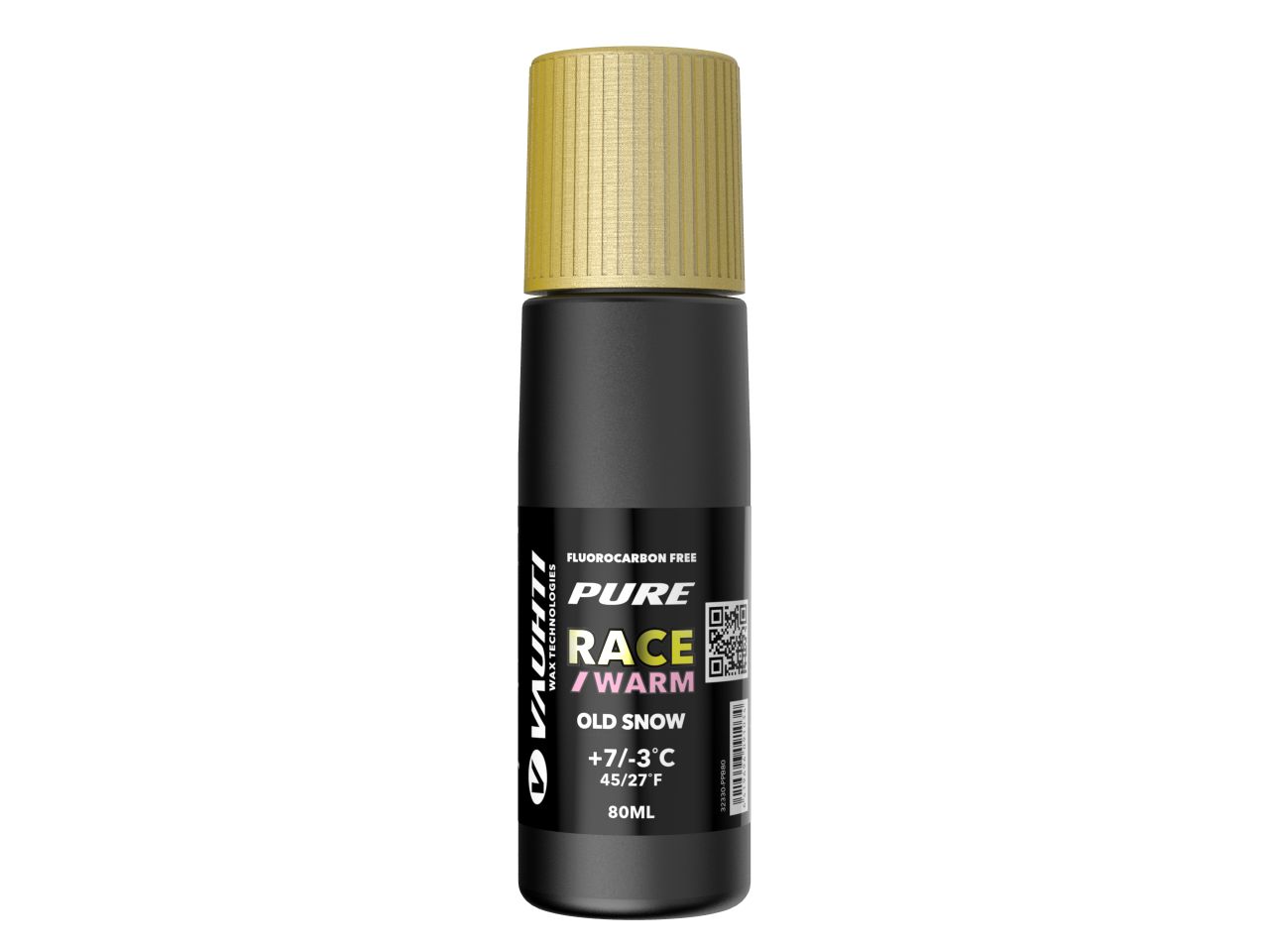 Vauhti Pure Race Old Snow Warm Liquid Glide 80ml Konkurranseglider som egner seg godt på litt kornet snø og mildere forhold