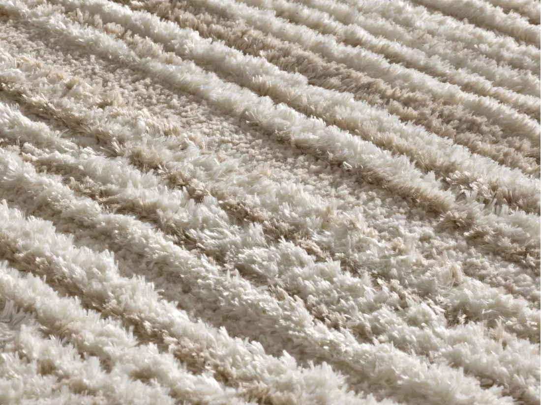 Tapis intérieur - scandinave - beige - 140 x 200 cm - LIMA