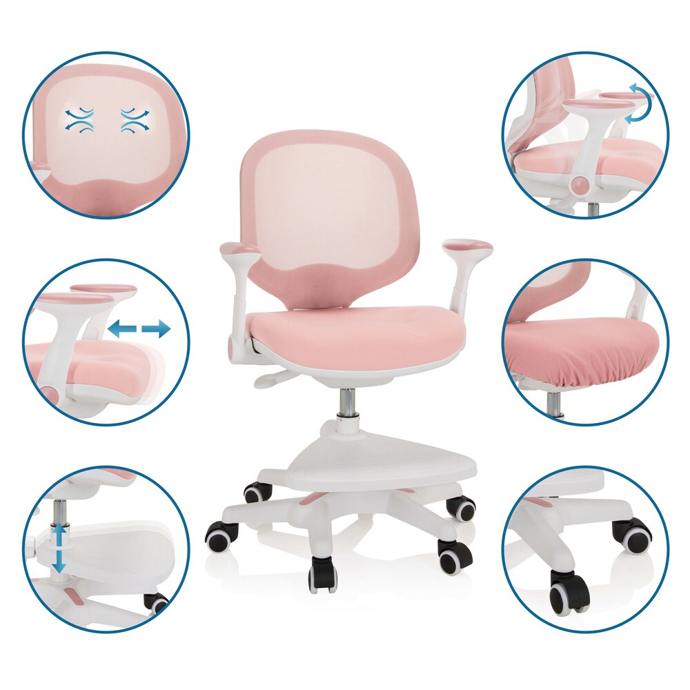 Kinderstuhl KID ERGO Stoff/Netzstoff mit Armlehnen hjh OFFICE