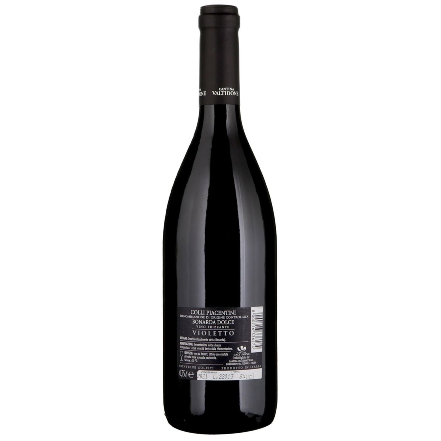 Colli Piacentini DOP Bonarda dolce frizzante Violetto -75cl