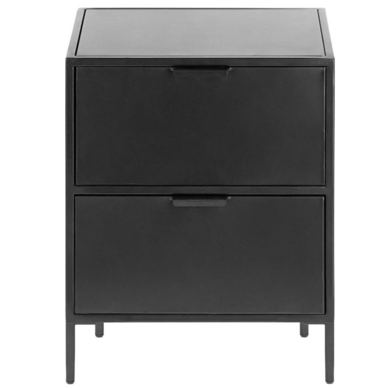 Kave Home Shantay nachtkastje 40x50 zwart