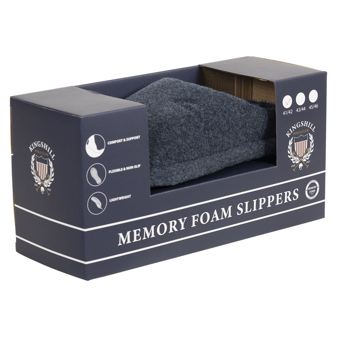 Tøffel memory foam Kingshill Polo Club