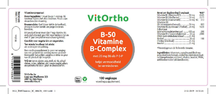 VitOrtho B-50 Vitamine B-Complex Capsules 100VCP