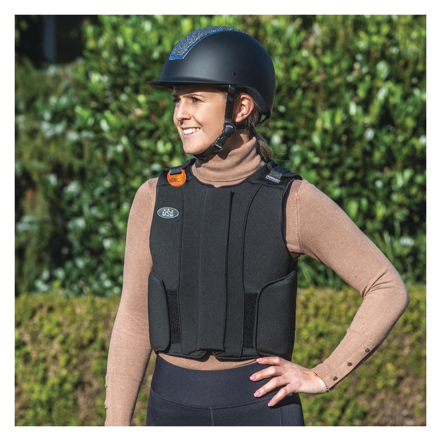 USG Rückenprotektor Precto Future Fit Green - schwarz