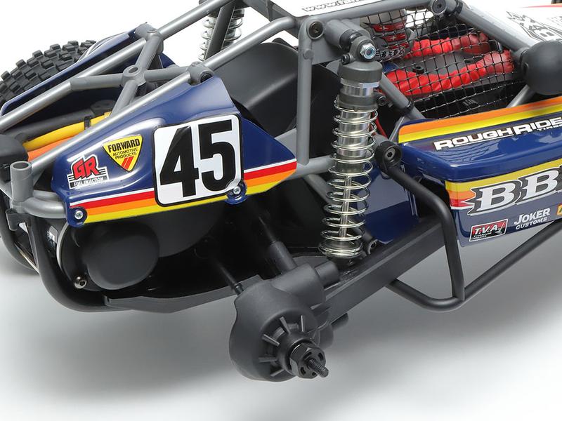 Tamiya Buggy BBX, BB-01, 2WD, Bausatz, 1:10 RWD Off-Road Buggy im klassischen Design auf einer neuen Plattform