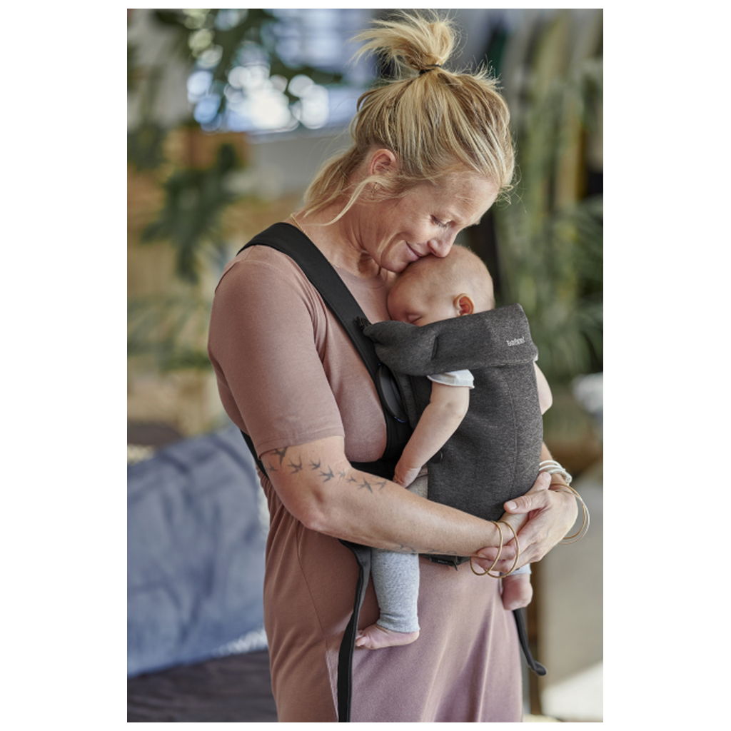 BabyBjörnBabyBjörn   Tragesitz Mini 3D Jersey schwarzgrau
