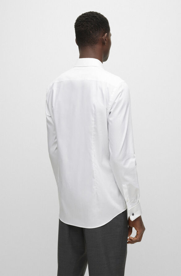 BOSS BOSS Men Business Clothing Shirts Hvid