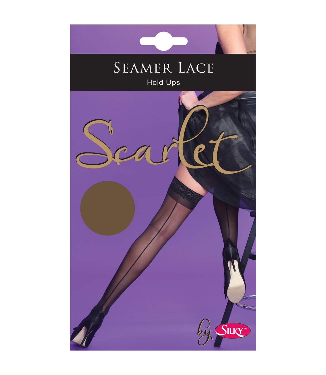 Silky Scarlet - Bas autofixants à couture (1 paire) - Femme (Chair) - UTLW217