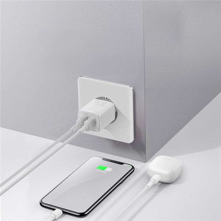 (10.5W) Dual USB A Ladegerät Netzteil - Weiss