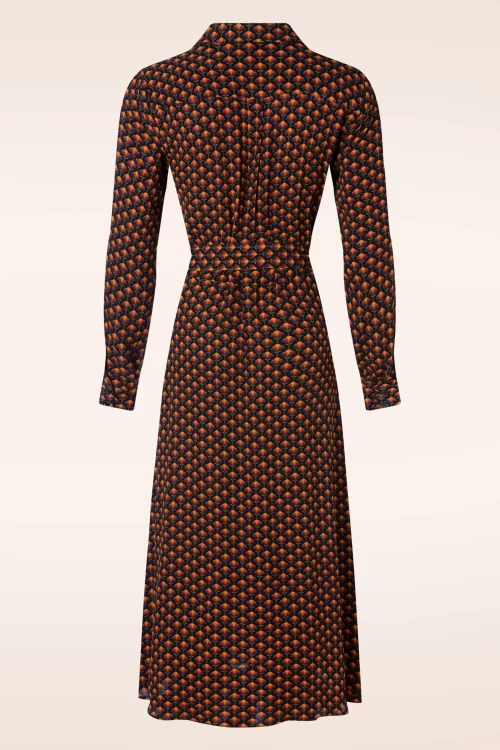 King Louie Olive Mayfield Midi jurk in bietenrood