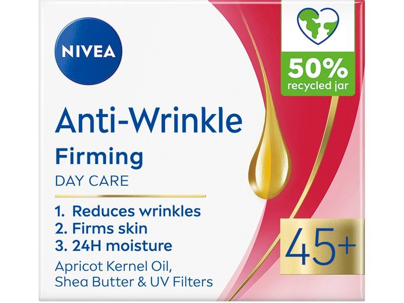 NIVEA Tagescrème Anti-Falten 45  50 ml Gesichtscreme pflegt die Haut intensiv und verbessert ihre Festigkeit