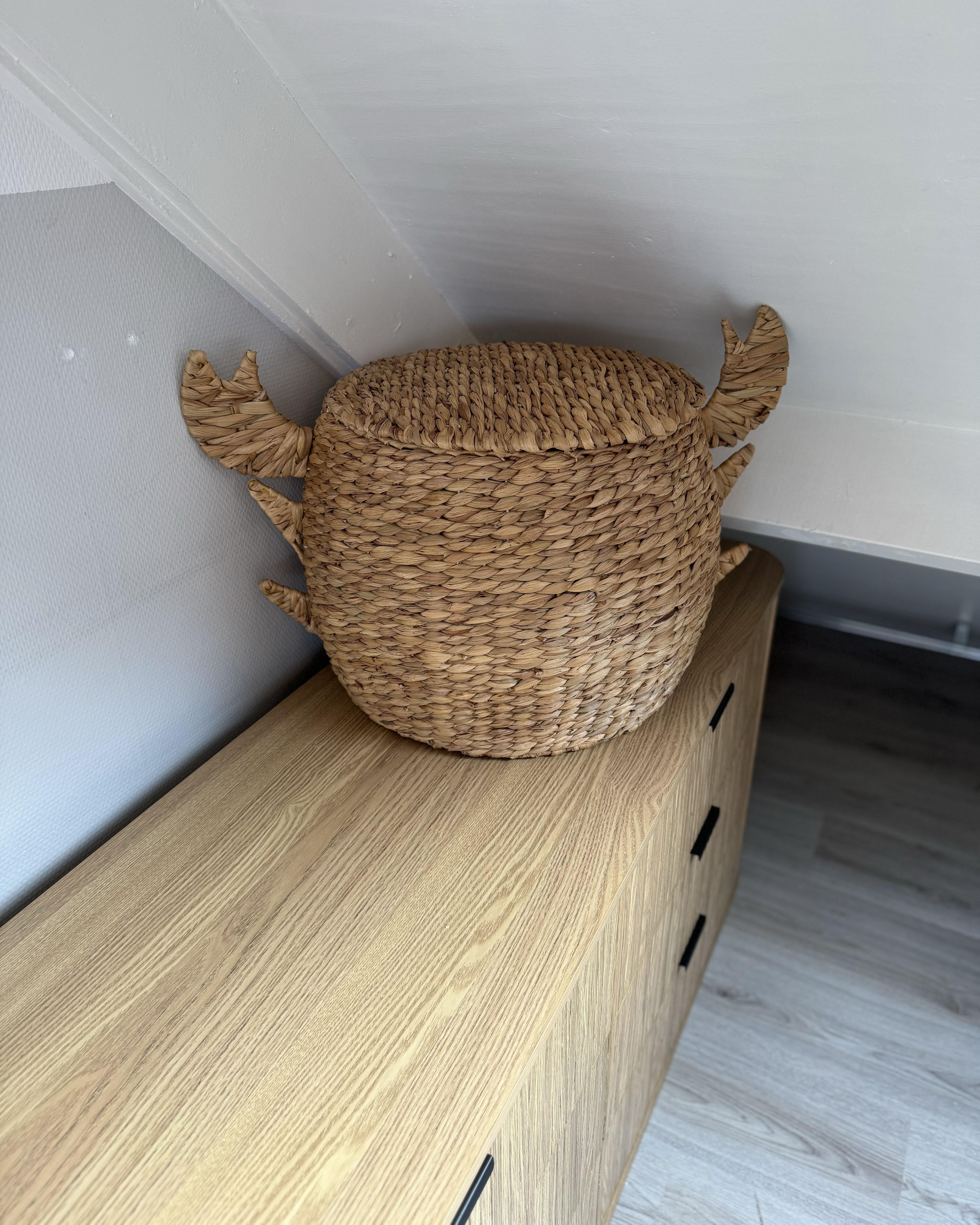 Kindermand Krab KAKAMAS Wicker Natuurlijk