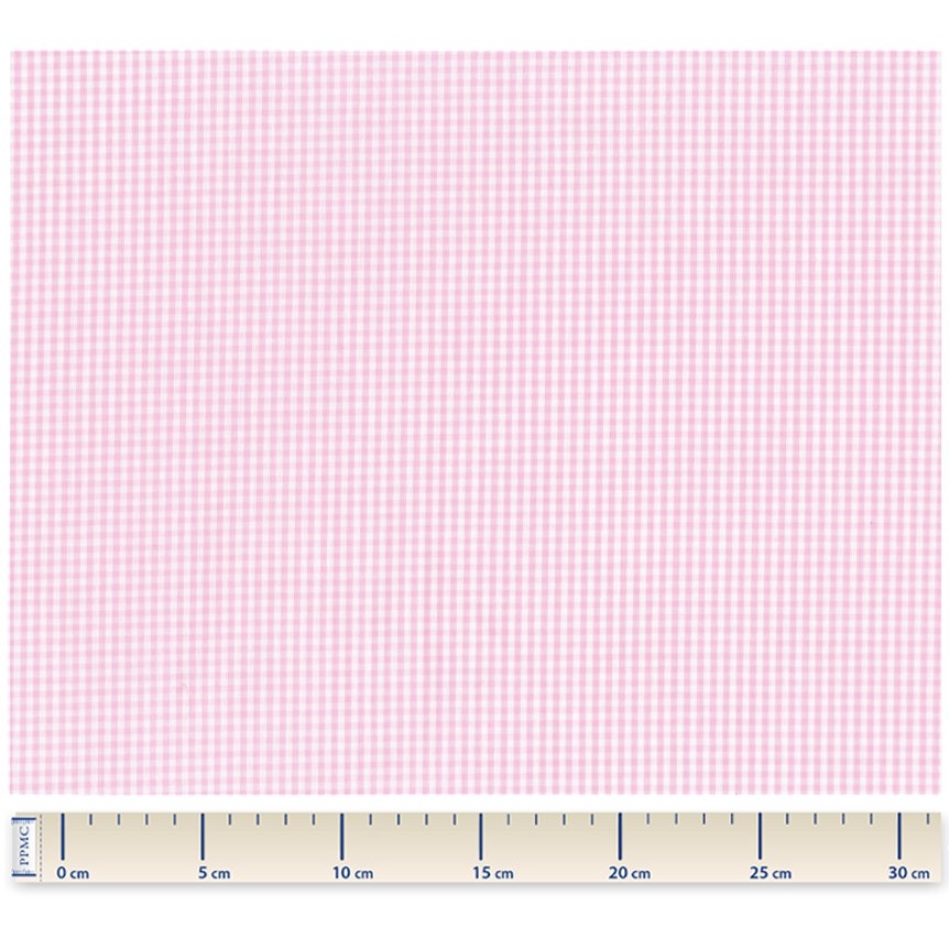 Tissu Enduit Au Mètre Vichy Rose