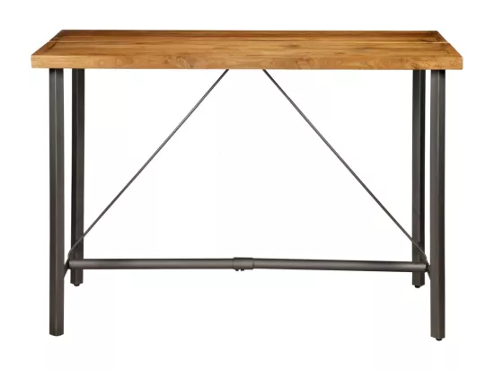 Table de bar Teck recyclé massif 150 x 70 x 106 cm
