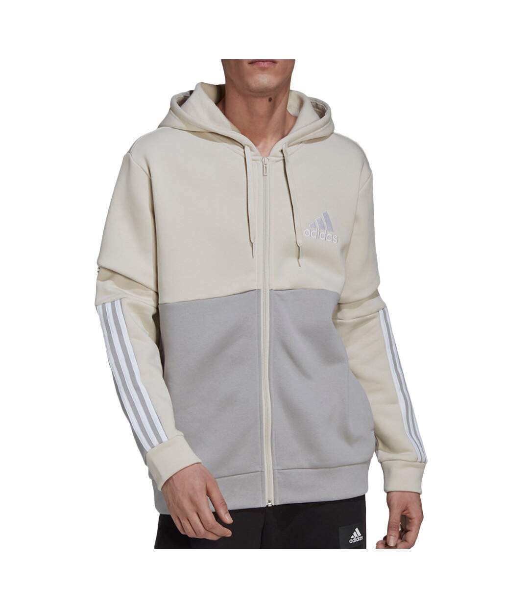 Sweat Beige Homme Adidas M Cb Fz Hd