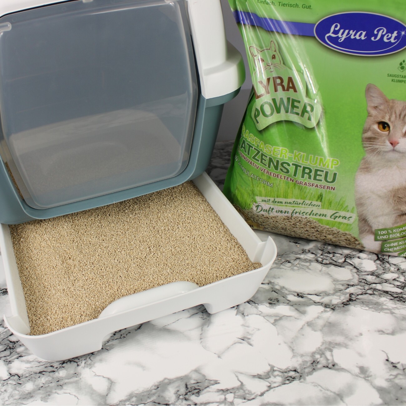 Lyra Pet Lyra Power Grasfaser Katzenstreu klumpend 30l