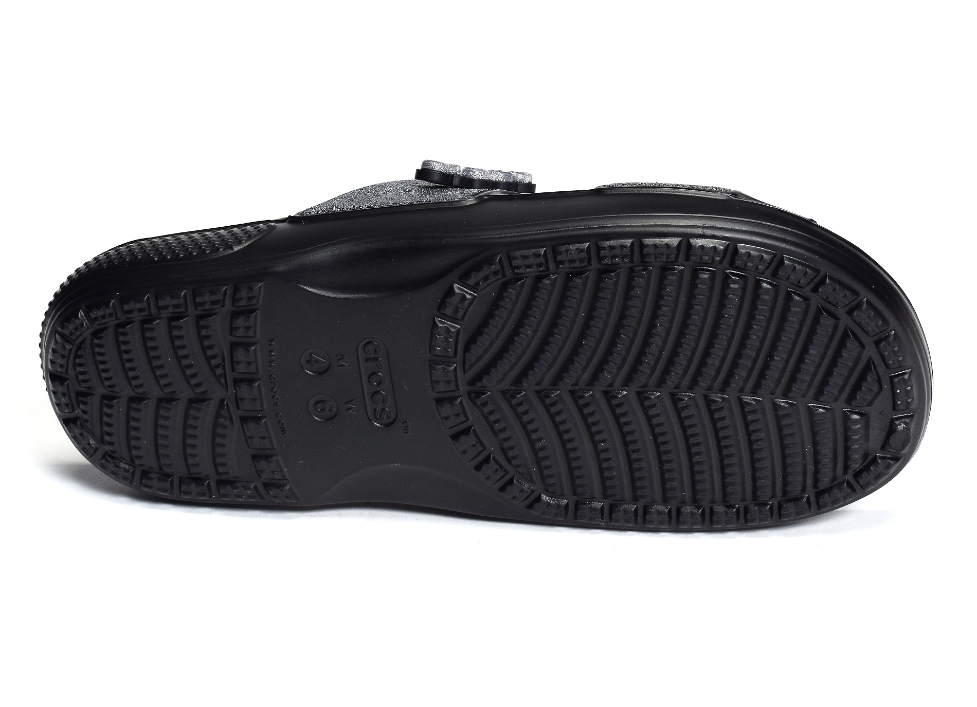 Classic crocs glitter ii sandal noir argent