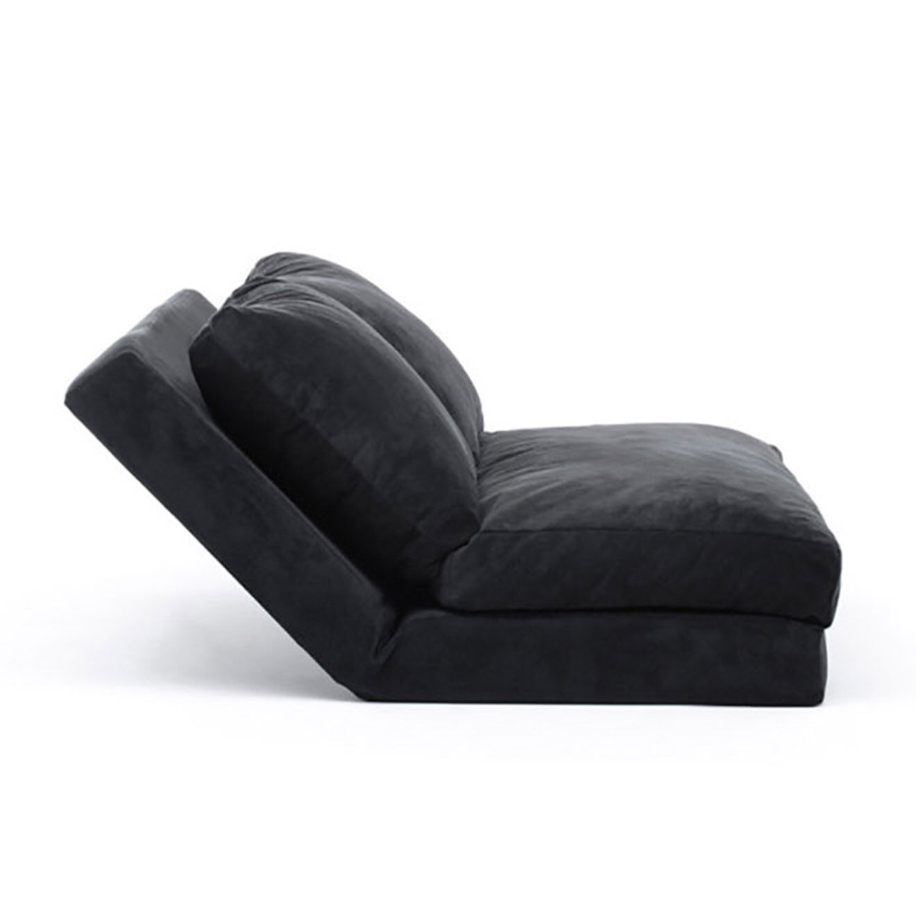 Homitis Banquette Convertible 2 places Taida noire - 120x68x26 cm
