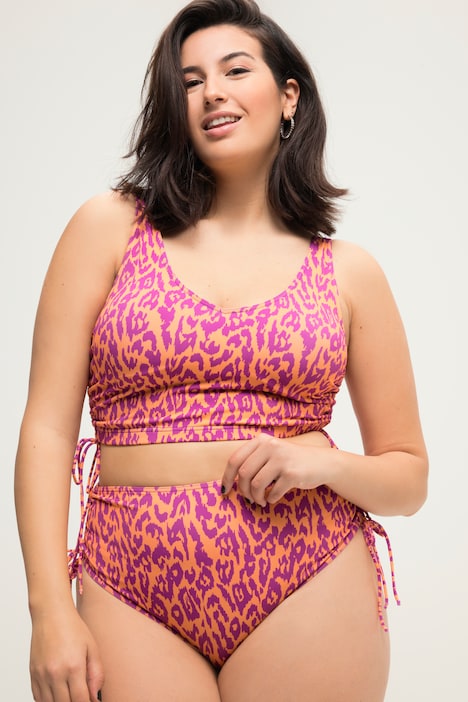 Bikini-Slip, Color-Leo, seitliche Bänder