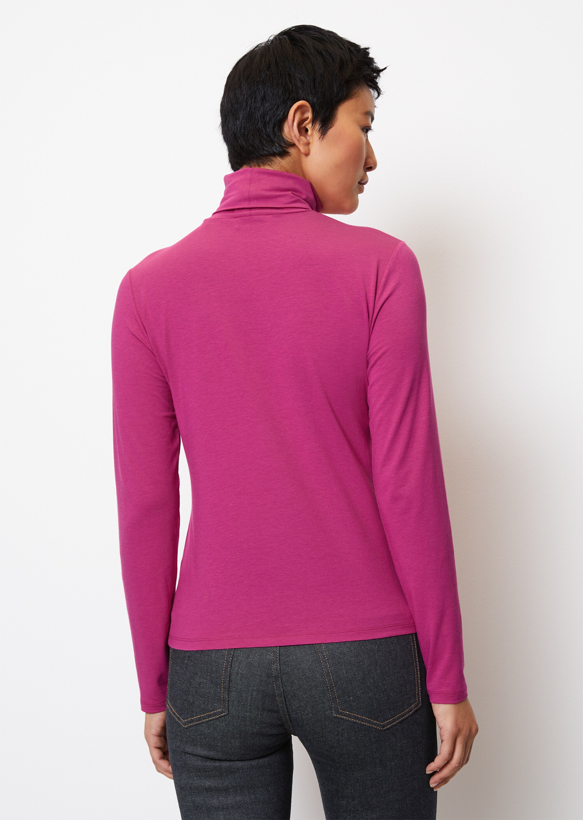 Rollkragen-Longsleeve regularmit TENCEL™ Modal