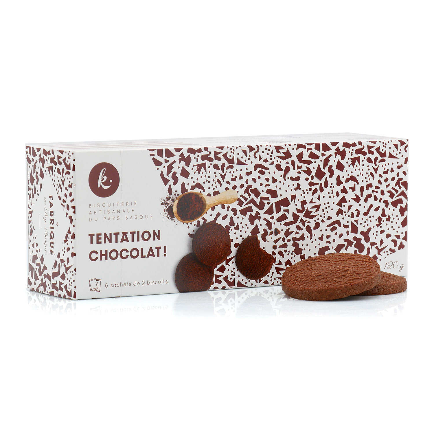 Biscuits Tentation Chocolat - fabriqué au Pays basque