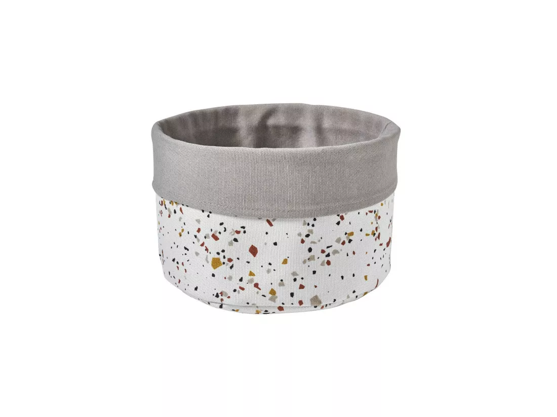 Lot de 2 paniers de rangement en polycoton TERRAZZO